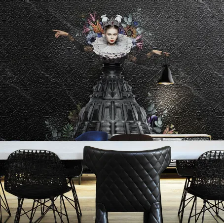 Carta da parati raffigurante la regina di Marcel Wanders Athena di London Art
