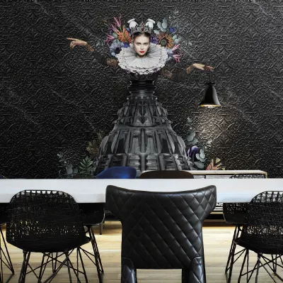 Carta da parati raffigurante la regina di Marcel Wanders Athena di London Art