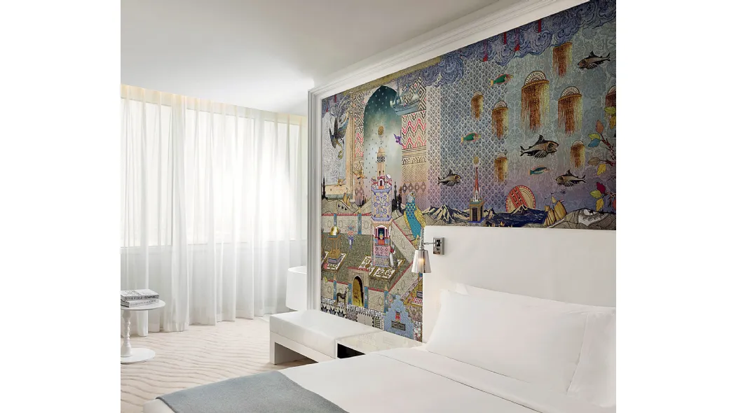 Carta da parati in stile orientale Mondrian Doha di London Art