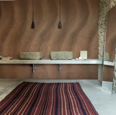 Carta da parati impermeabile per ambienti interni Rever du Mali ispirata agli edifici del Mali fabbricati con la terra di Wall&Decò