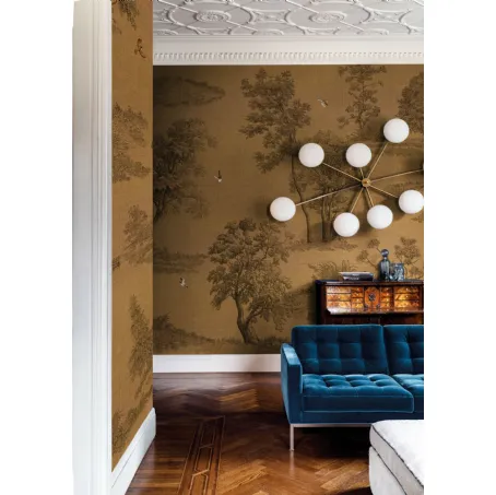 Carta da parati effetto boiserie Là dove il vento di Wall&Decò
