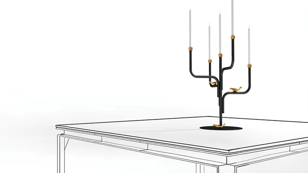 Candelabro Bird Watch Candle di Minotti Italia