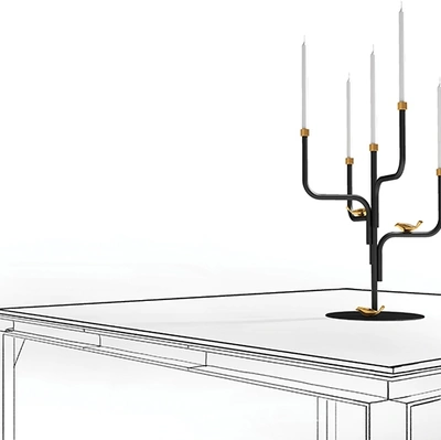 Candelabro Bird Watch Candle di Minotti Italia