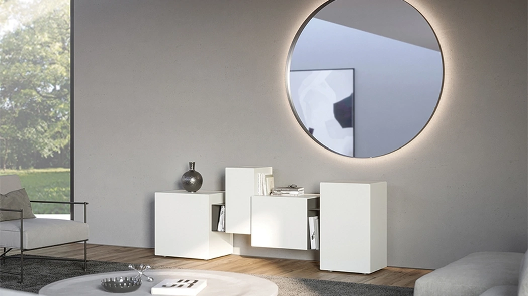 Specchio FullMoon di grandi dimensioni di Minotti Italia