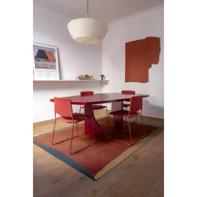 Tappeto con bordo colorato Tones 1 Kilim di Nanimarquina