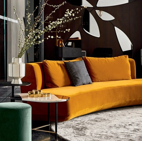 Specchio di design a forma di foglie Leaf di Gallotti&Radice