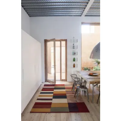 Tappeto rettangolare colorato lavorazione Kilim Medina di Nanimarquina