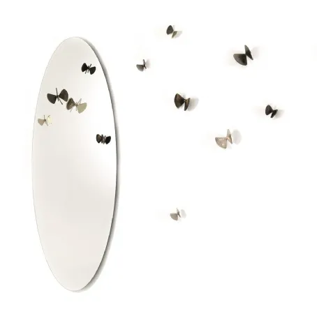 Appendiabiti a forma di farfalla disponibile anche con lo specchio Bice di Mogg