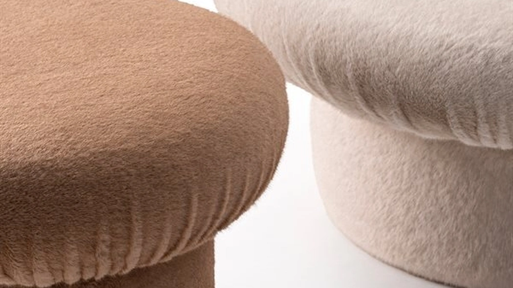 Pouf Nala in pelliccia ecologica di Gallotti&Radice