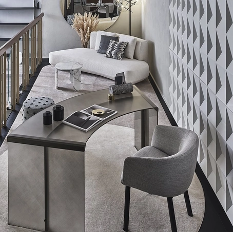 Scrittoio President 50th in vetro di Gallotti&Radice