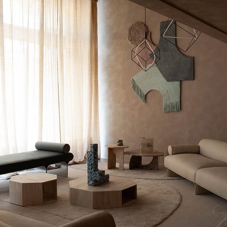 Tavolino in marmo Prism Low di Gallotti&Radice