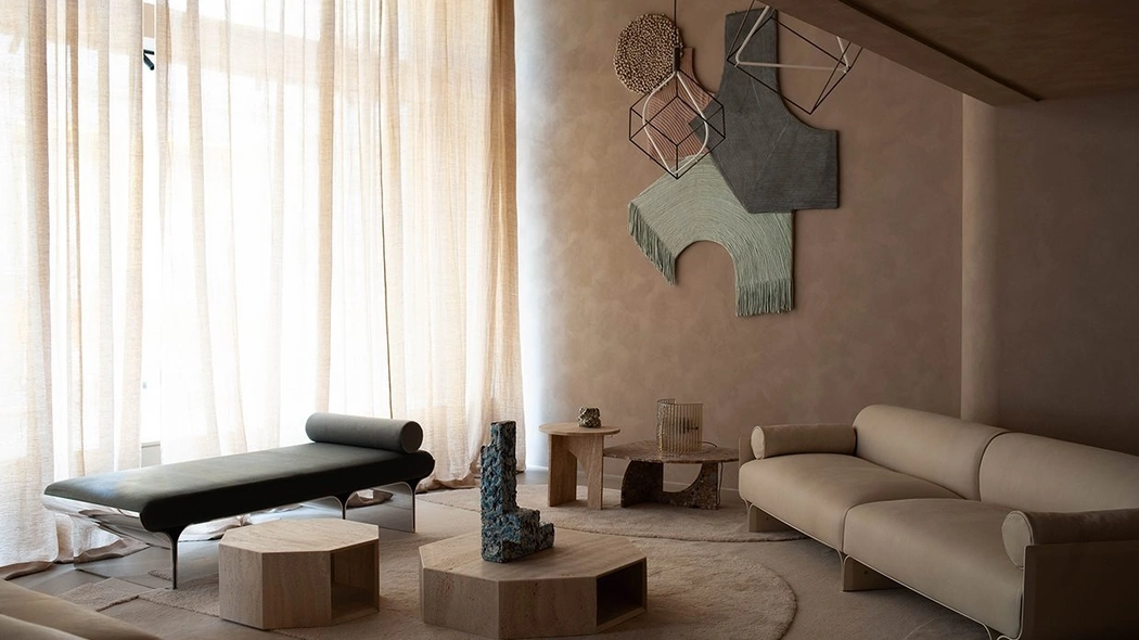 Tavolino in marmo Prism Low di Gallotti&Radice