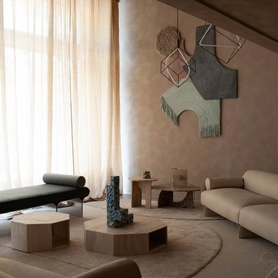 Tavolino in marmo Prism Low di Gallotti&Radice