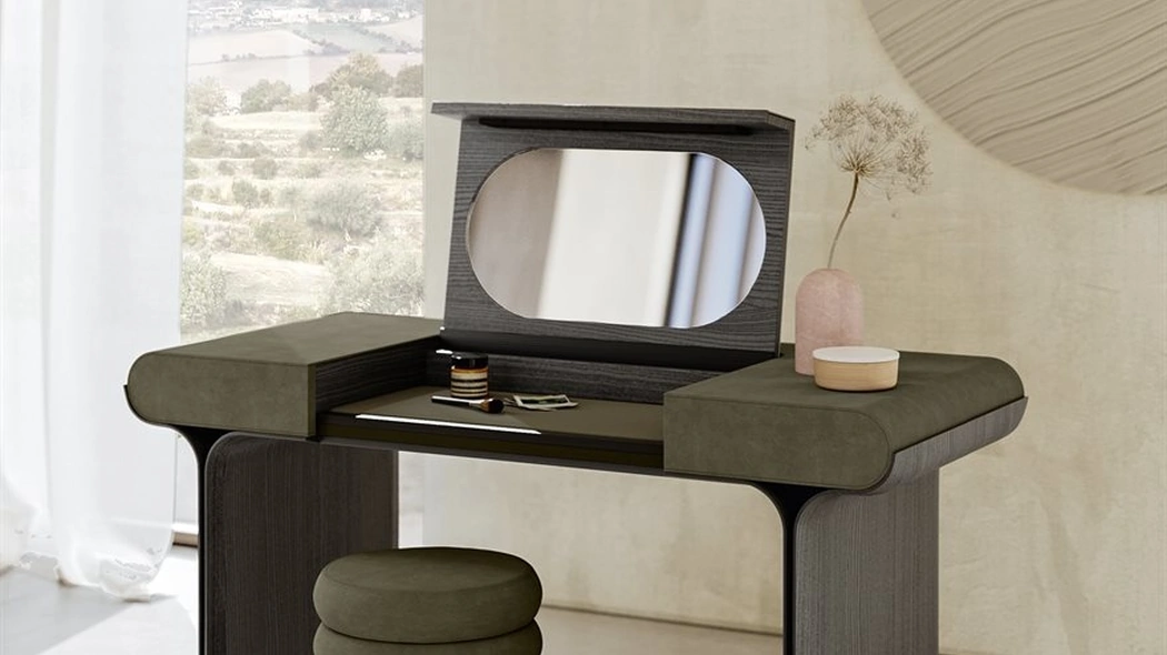Scrittoio Stami in legno e tessuto di Gallotti&Radice