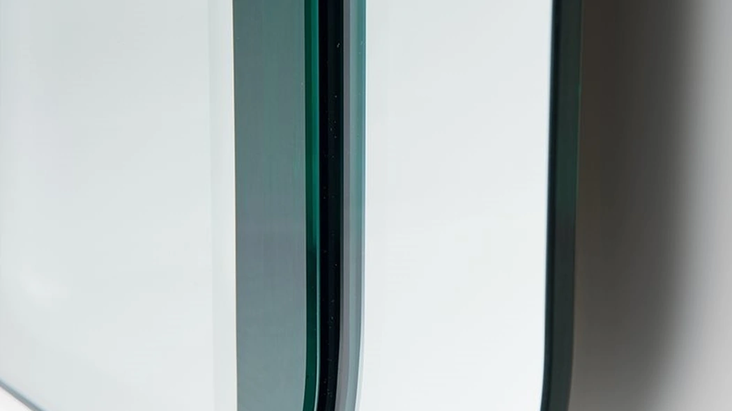 Specchio Lebel 10 formato da due specchi sovrapposti di Gallotti&Radice