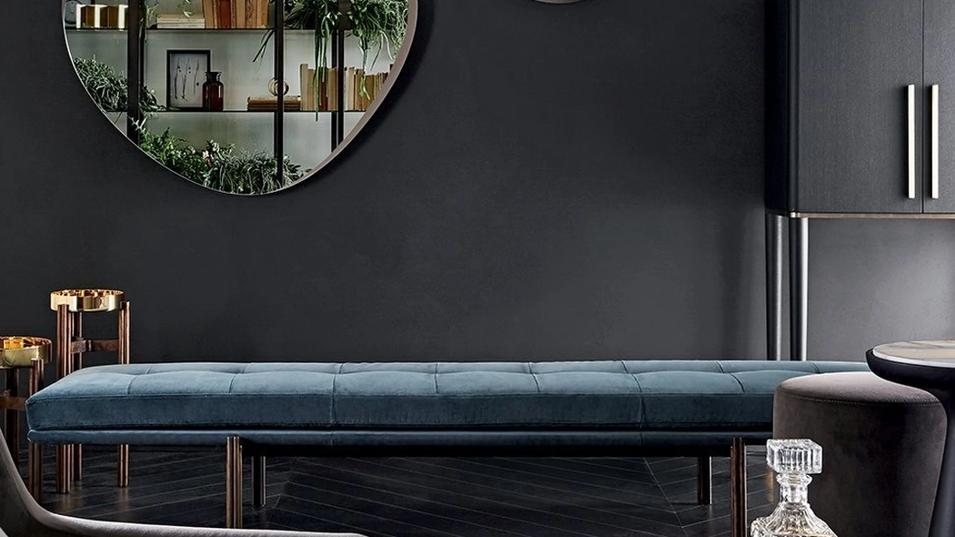 Specchio Zeiss Mirror con cornice in legno laccato di Gallotti&Radice