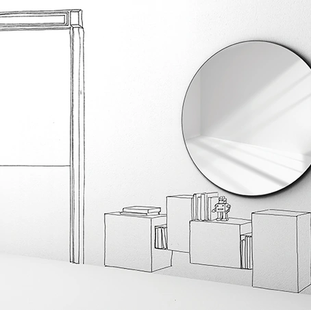 Specchio Sunset di Minotti Italia