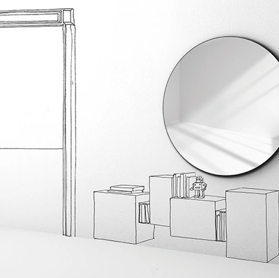 Specchio Sunset di Minotti Italia