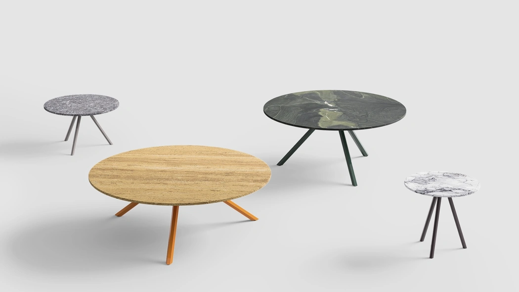 Tavolino Mini Heb con top in marmo di Desalto
