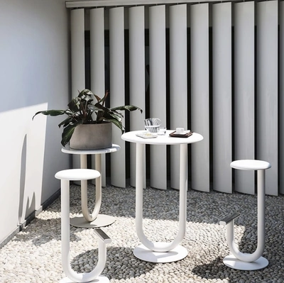 Tavolino Strong in laccato Bianco di Desalto