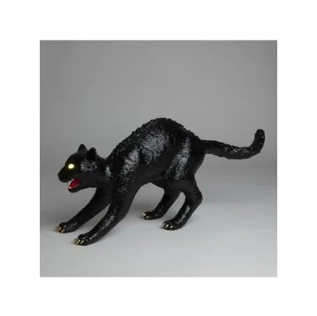 Lampada da tavolo ricaricabile Cujo The Cat dagli occhi iridescenti di Seletti