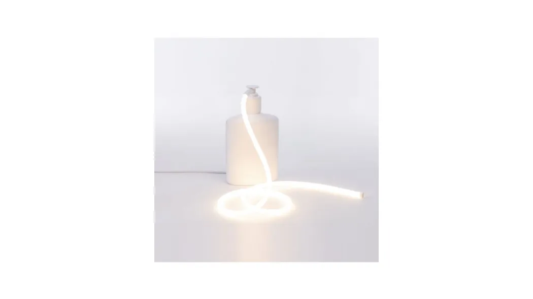 Lampada da tavolo in resina a Led Daily Glow Soap di Seletti