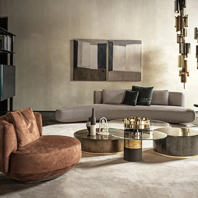 Lampada a sospensione Eris in metallo verniciato di Gallotti&Radice