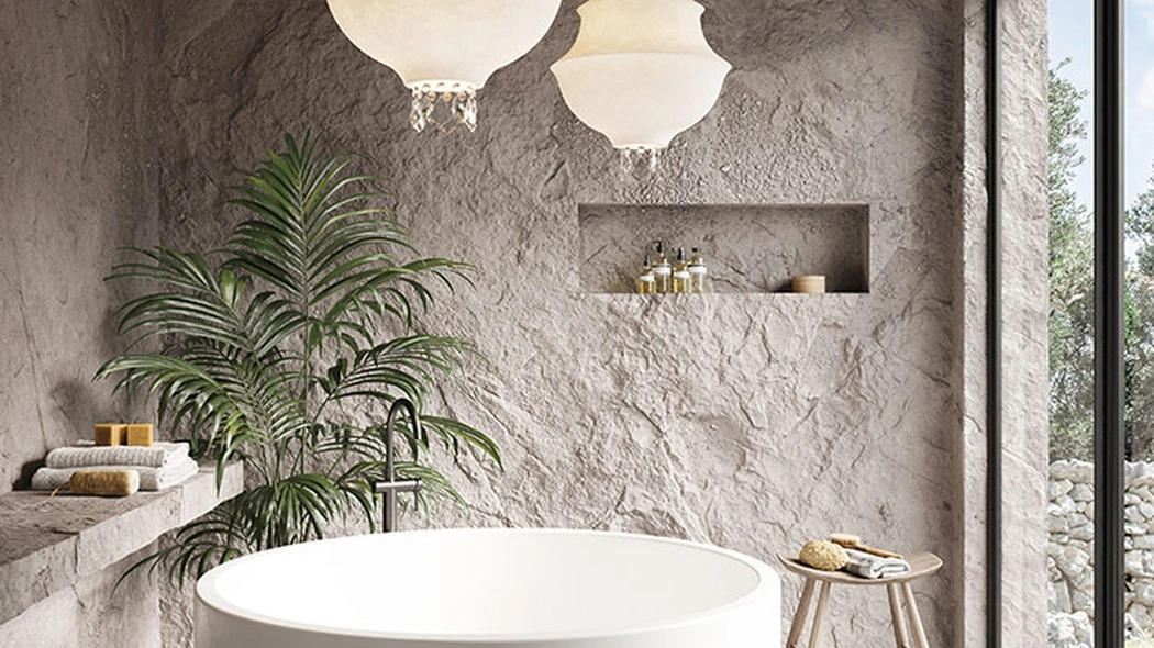 Lampada a sospensione in vetroresina Lady D di Karman