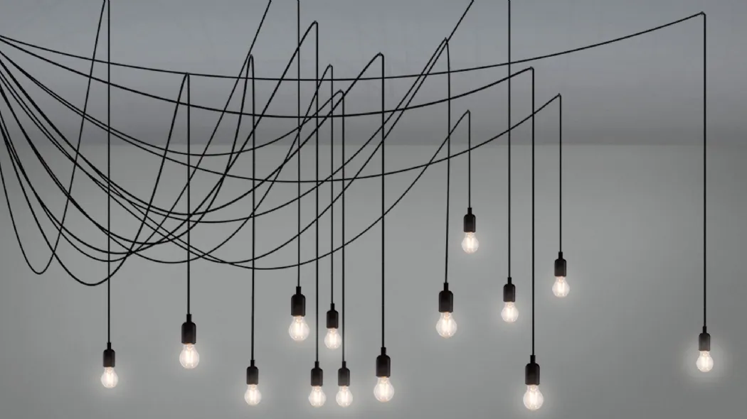 Lampada a sospensione in silicone, plastica e metallo, Maman di Seletti