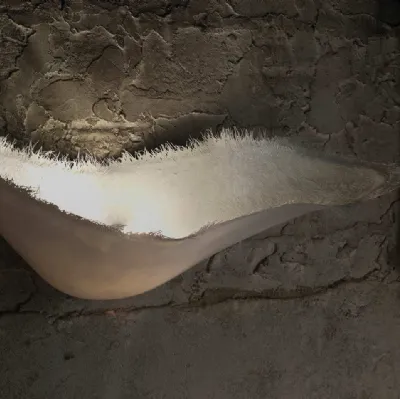 Lampada da parete in vetroresina Moby Dick di Karman