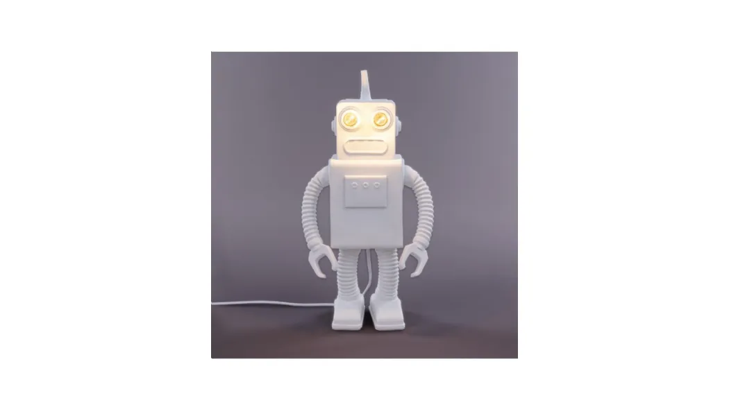 Lampada da tavolo in porcellana Robot Lamp di Seletti