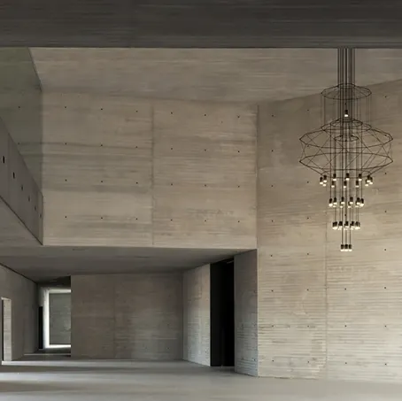 Lampada a sospensione Wireflow Chandelier di Vibia