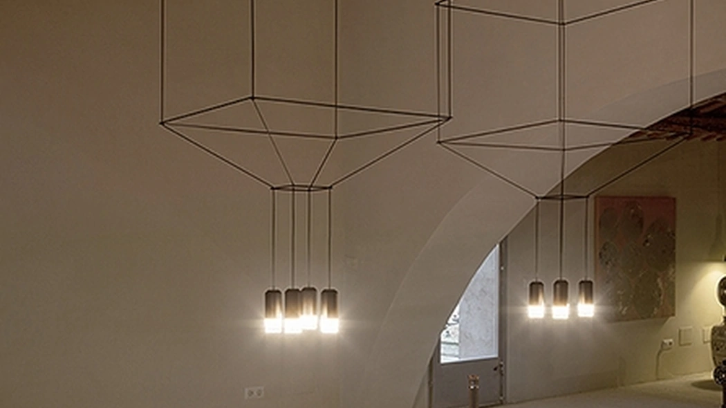 Lampada a sospensione Wireflow di Vibia