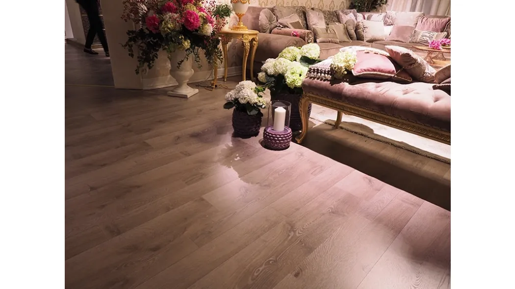 Parquet in laminato Rovere Roma Living Syncro Multiwood di Skema