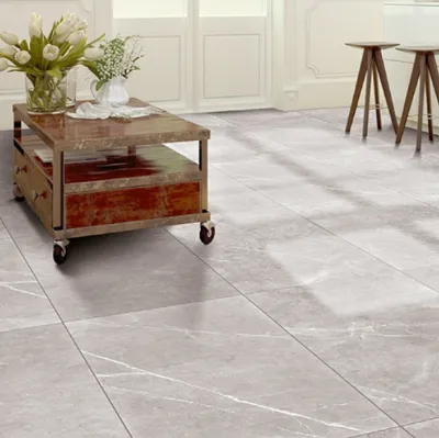 Piastrelle in gres effetto marmo con finitura opaca Arte Marmo Grey di Terratinta