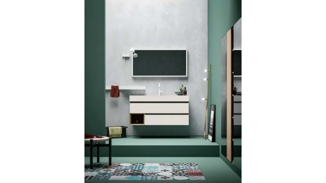 Mobile da Bagno sospeso in melaminico 45 02 di Birex