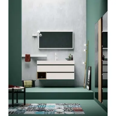 Mobile da Bagno sospeso in melaminico 45 02 di Birex