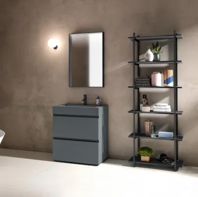 Mobile da Bagno a terra Gola Up 08 in Fenix NTM grigio bromo di Birex