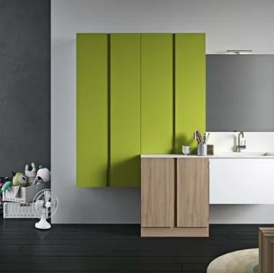 Mobile da lavanderia in laccato e melaminico Idrobox 07 di Birex