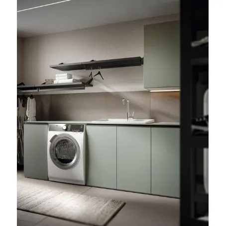 Mobile da Bagno per lavanderia in nobilitato prato Minerva 03 di Edoné