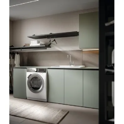 Mobile da Bagno per lavanderia in nobilitato prato Minerva 03 di Edoné