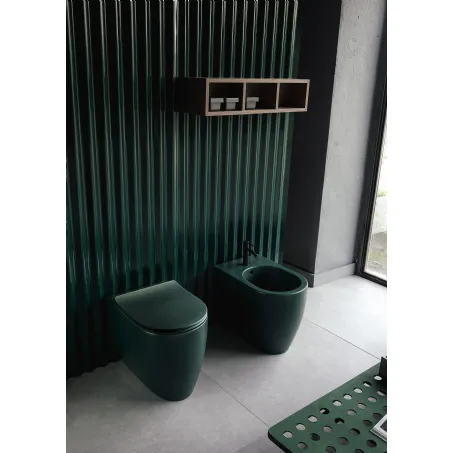 Sanitari da terra colore verde muschio Musk di Scarabeo