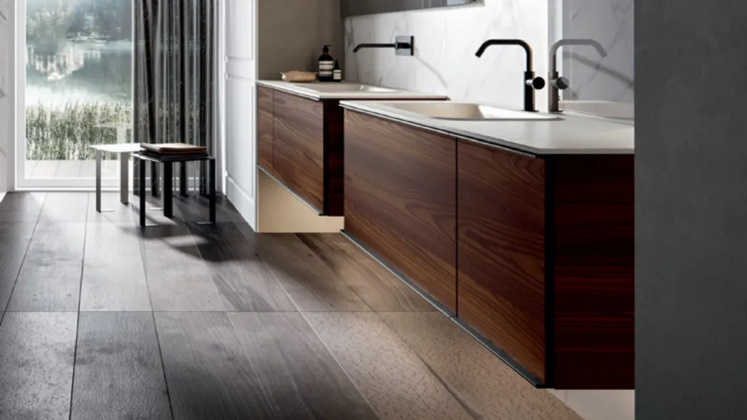 Mobile da Bagno sospeso in larice Rea 001 di Edoné