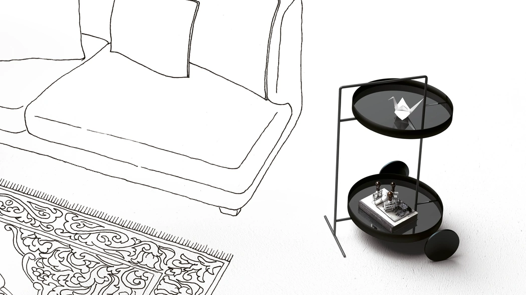 Comodino Atollo di Minotti Italia