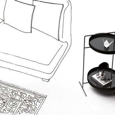 Comodino Atollo di Minotti Italia