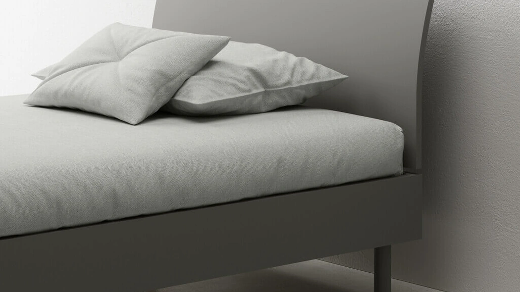 Letto matrimoniale con testiera Bent di Zalf