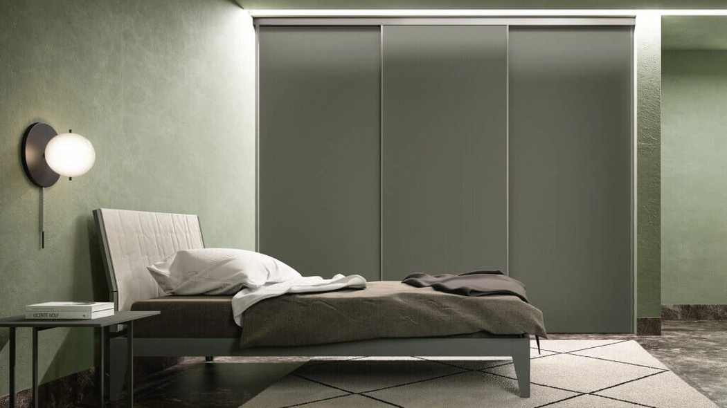 Letto con testiera Fold di Zalf