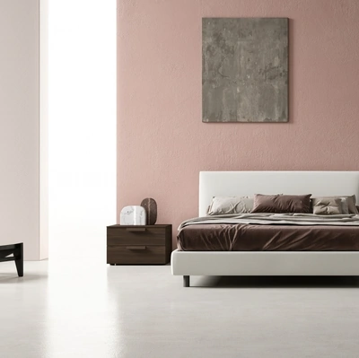 Letto in tessuto con estiera Luk Small di Zalf