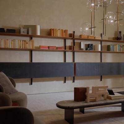 Libreria sospesa Brera 23 di Gallotti&Radice