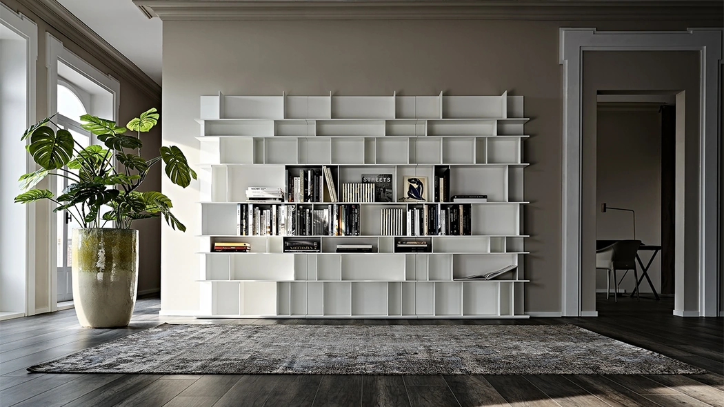 Libreria a muro Wally di Cattelan Italia